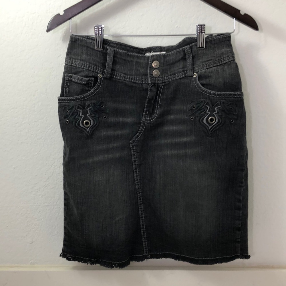 Womens retro denim skirt